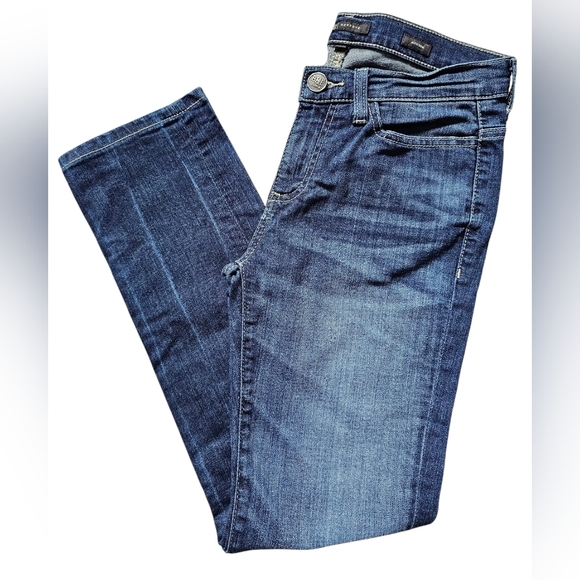 BKE Reserve Addison Skinny Ankle Cropped Jeans with Natural Fading, Like New - Picture 6 of 12